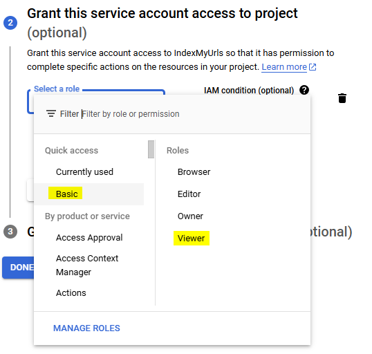 Create service account 3